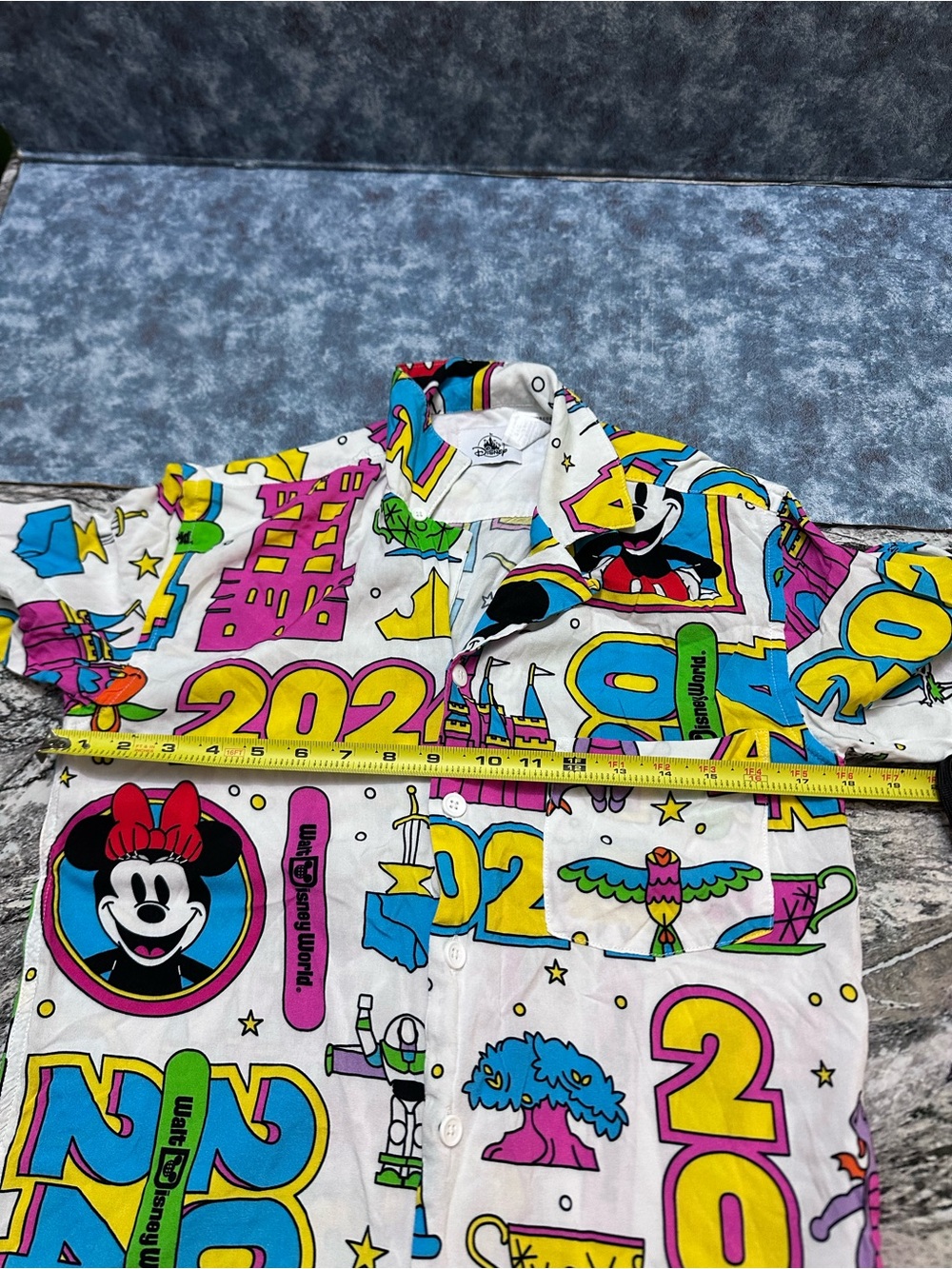Disney Multicolor 2024 Character Print Shirt — White Base XS Girls Young size - Picture 4 of 7